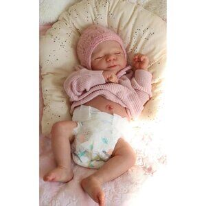18 Inch Newborn Baby Girl Toddler Doll Realistic Sleeping Silicone Baby Doll